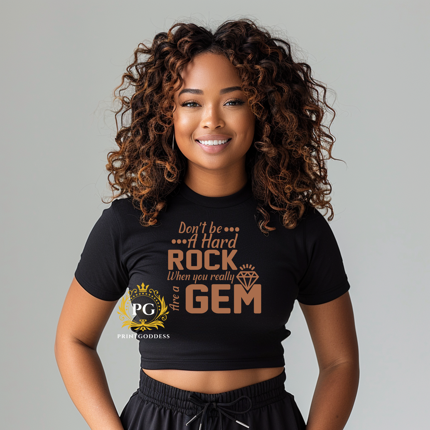 GEM SCREEN PRINT ONE COLOR TRANSFER INCLUDES DIGITAL DOWNLOAD OF MOCKUPS