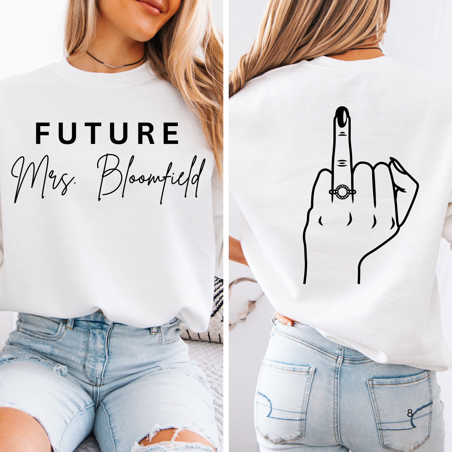 FUTURE MRS. ENGAGEMENT SHIRT- ADD NAME
