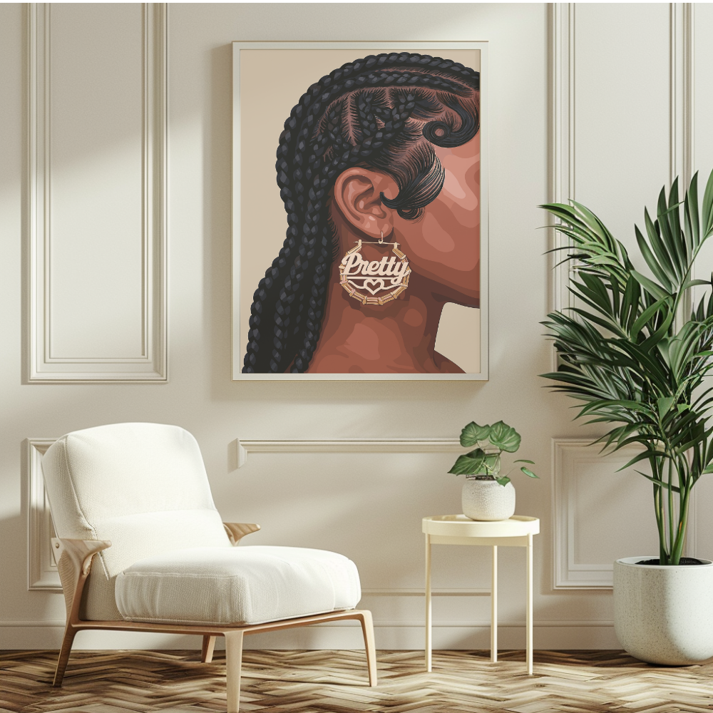 BRAIDS PHOTO PRINT