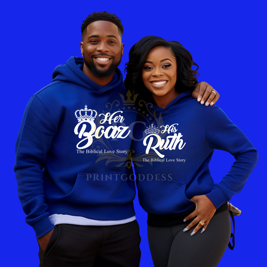 RUTH AND BOAZ COUPLES HOODIE SET