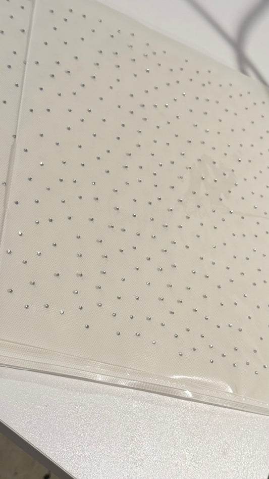 SCATTERED RHINESTONE SHEET 12x12 inches
