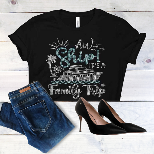 AW SHIP RHINESTONE TRANSFER