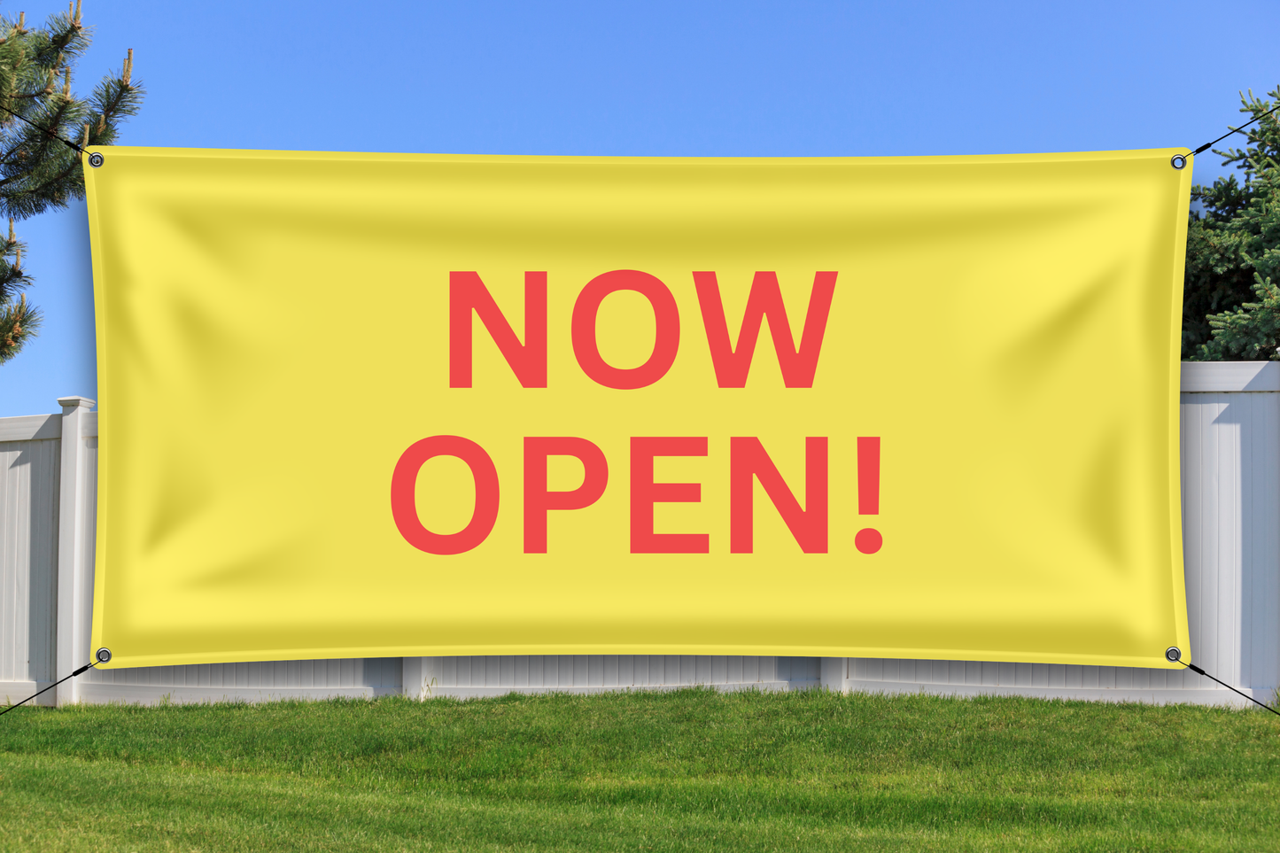 NOW OPEN! PRE-MADE BANNER