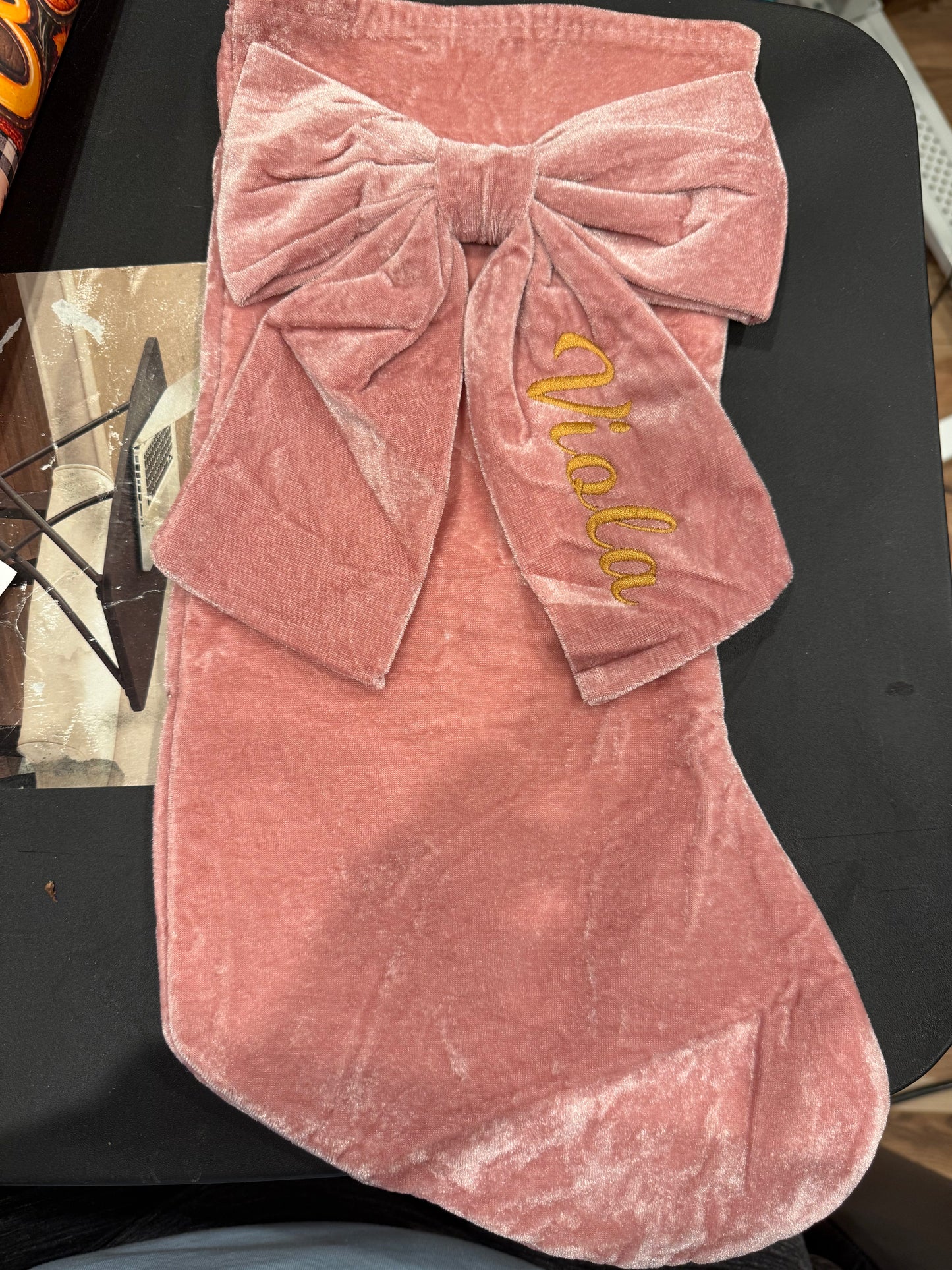 Embroidered Christmas Stocking