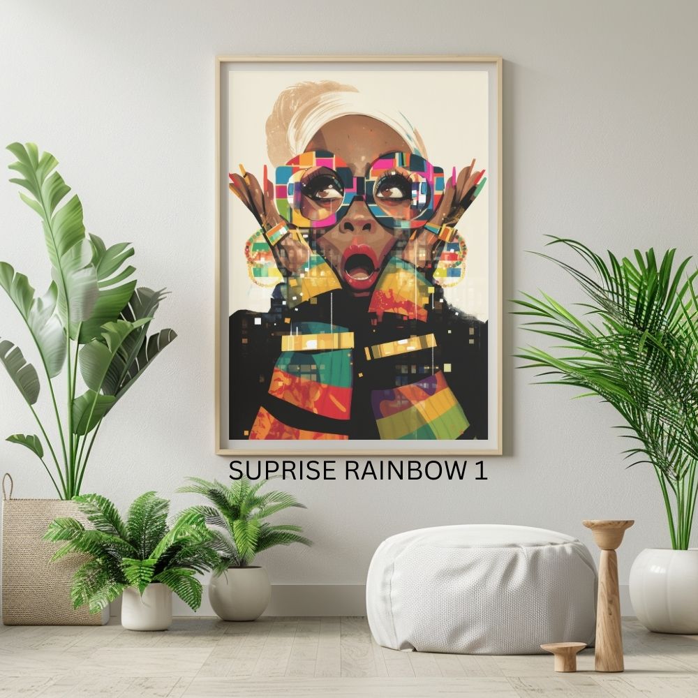 SURPRISE RAINBOW PHOTO PRINT