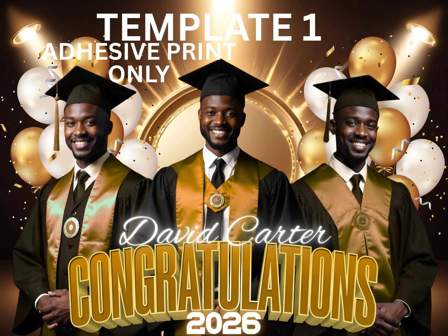 GRAD YARD SIGN ADHESIVE PRINT ONLY