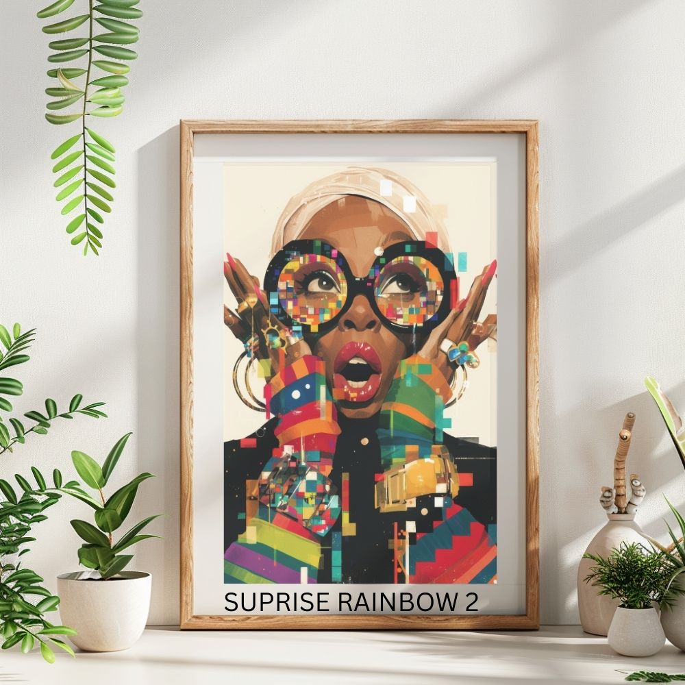 SURPRISE RAINBOW PHOTO PRINT