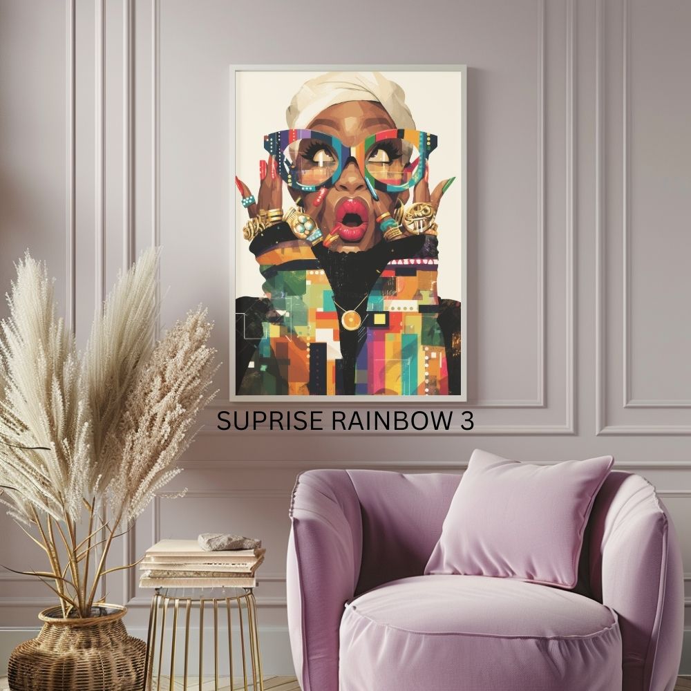 SURPRISE RAINBOW PHOTO PRINT
