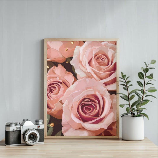 PINK ROSES PHOTO PRINT