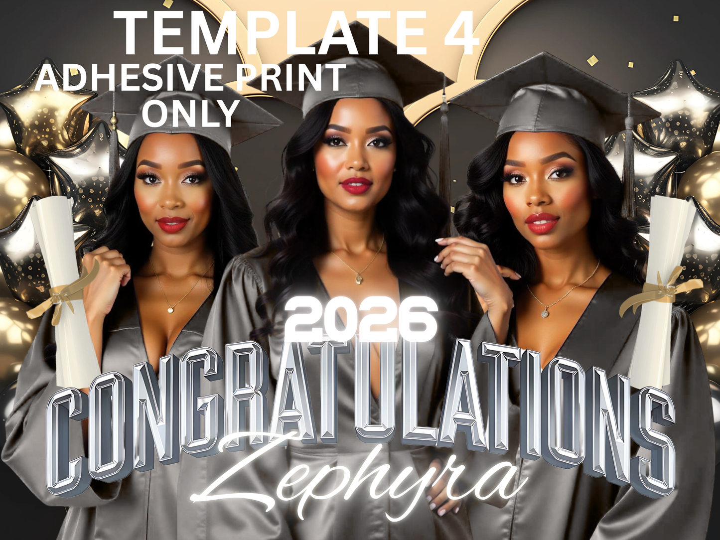 GRAD YARD SIGN ADHESIVE PRINT ONLY