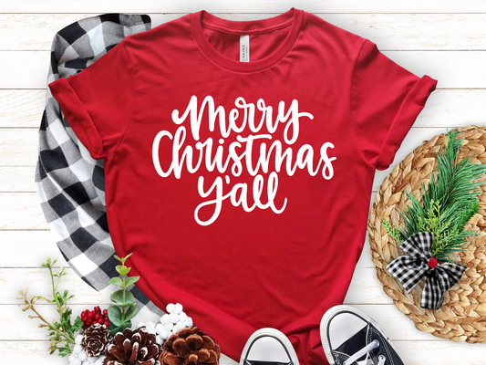 MERRY CHRISTMAS Y’ALL SHIRT