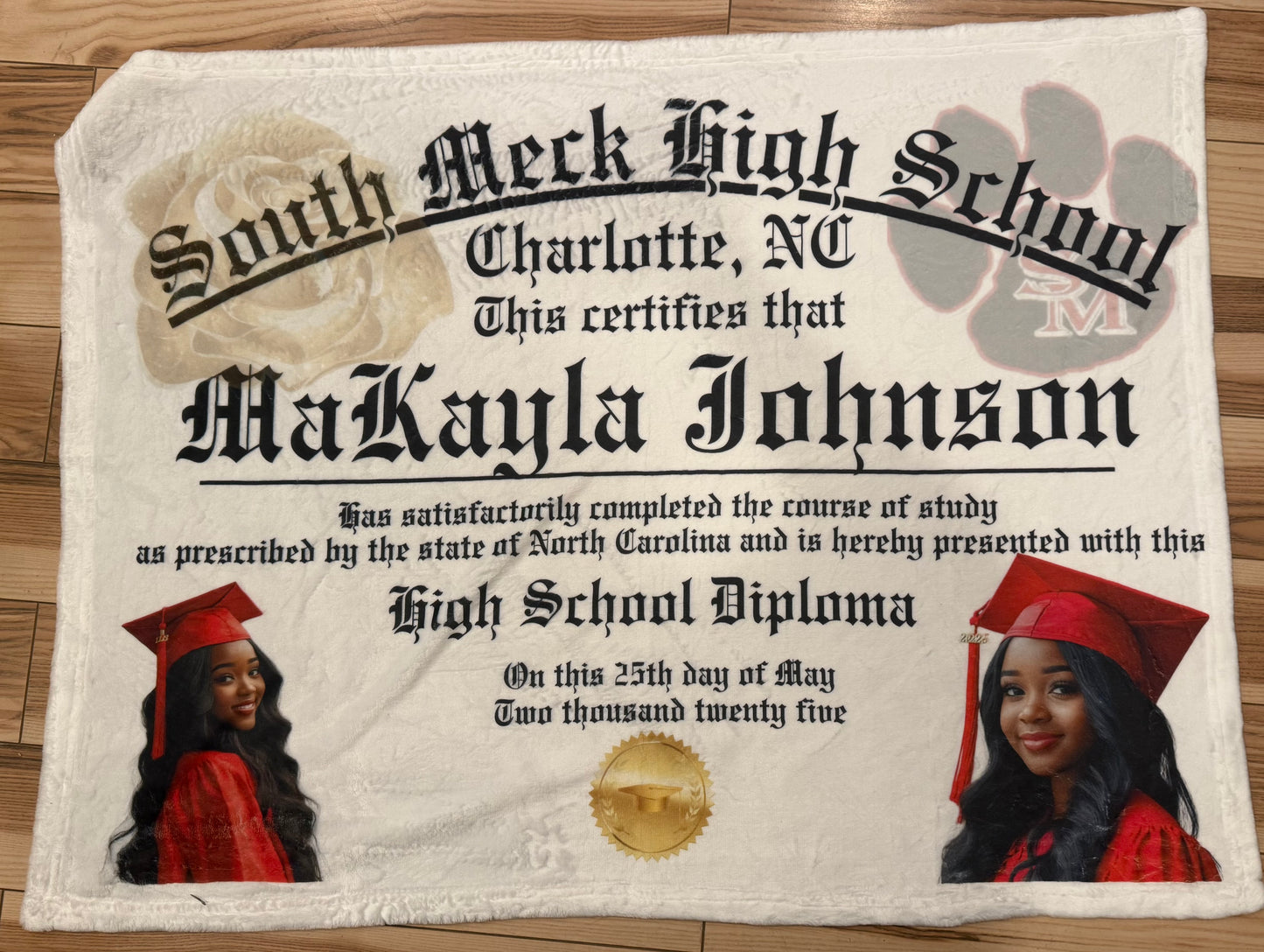 DIPLOMA KEEPSAKE BLANKET