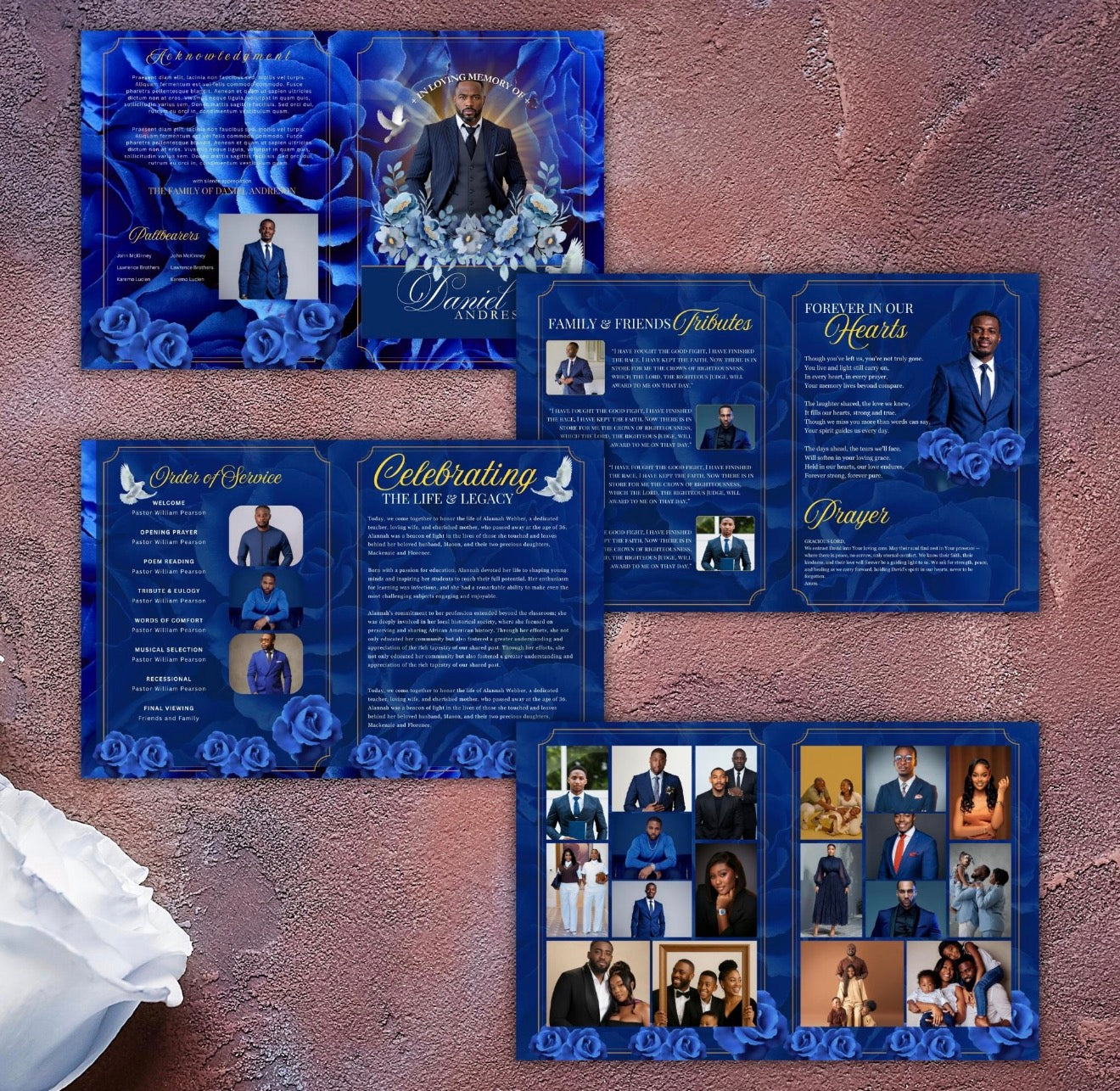 FUNERAL PROGRAMS (minimum 100)