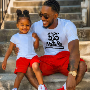 DAD BY NATURE (BLACK) SCREEN PRINT TRANSFER
