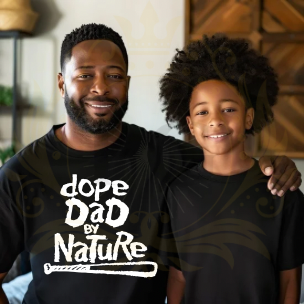 DAD BY NATURE (WHITE) SCREEN PRINT TRANSFER