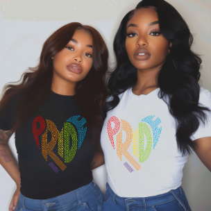 PRIDE  RHINESTONE TRANSFER