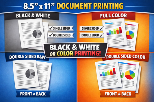 8.5 x 11 Document prints (Same Day)