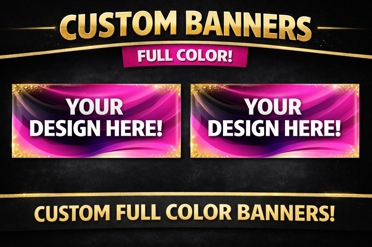 VINYL BANNER INDOOR (Same Day Pickup)