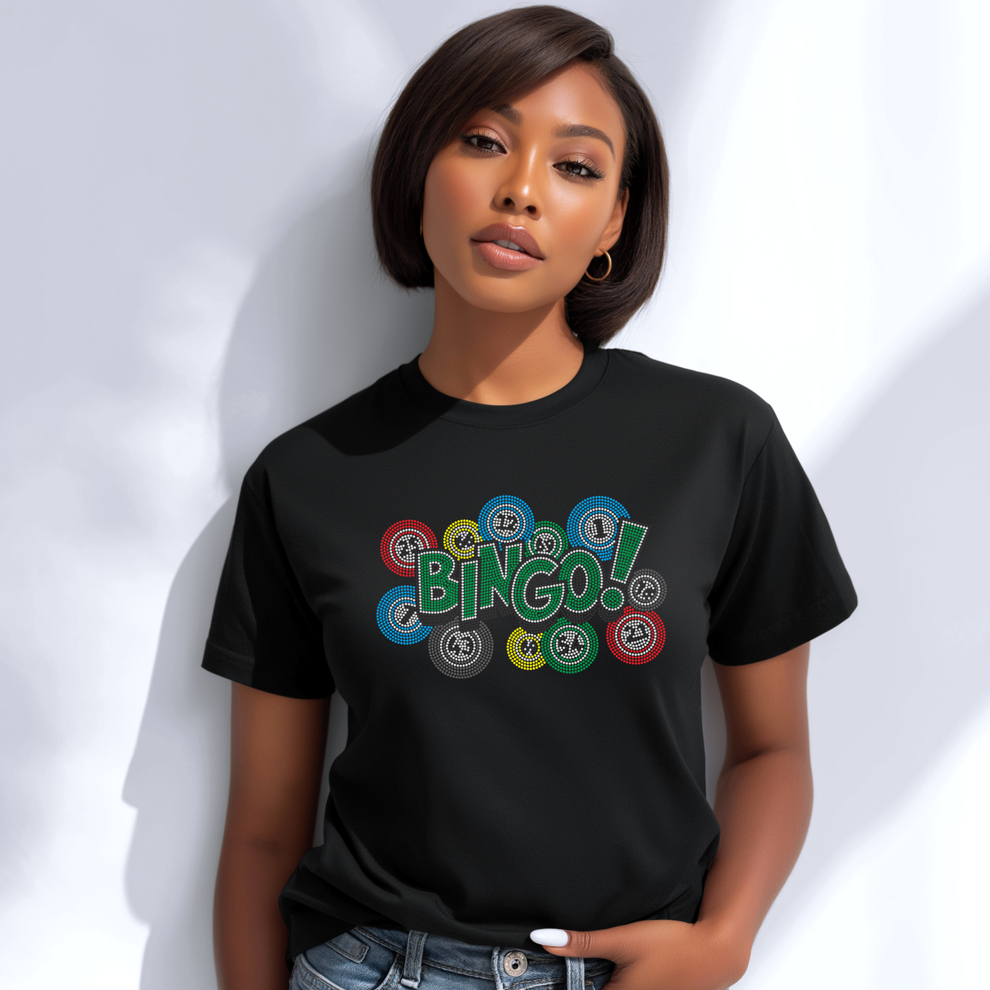 BINGO RHINESTONE TRANSFER