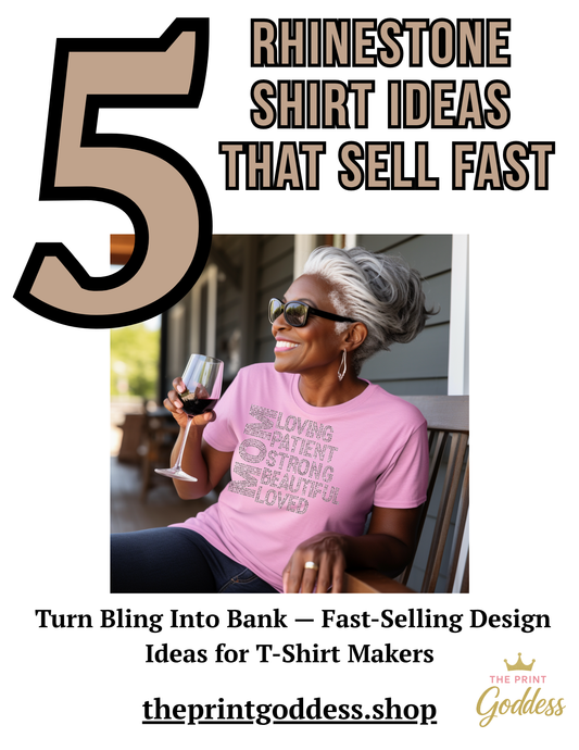 5 Rhinestone Transfers That Sell Ebook- A Guide For Crafters